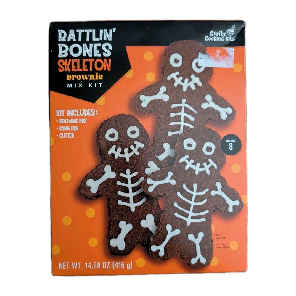Crafty Cooking Kits Rattlin' Bones Skeleton Brownie Mix Halloween Dessert